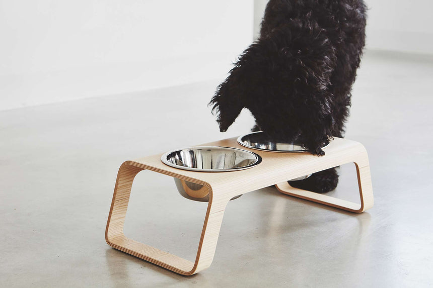 MiaCara Hundenapfständer MiaCara Napfständer Desco Holz