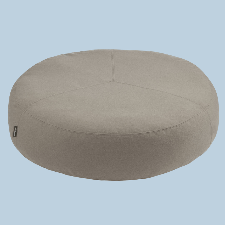 MiaCara Hundepouf ML | Ø 90 cm, Höhe 23 cm / Taupe MiaCara Hundepouf Stella