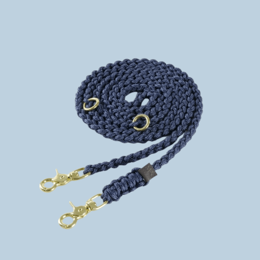 Molly & Stitch Hundeleine Tau S | Länge: 200 cm, Breite: 6 mm / Gold MOLLY&STITCH "MARITIME" HUNDELEINE NAVY