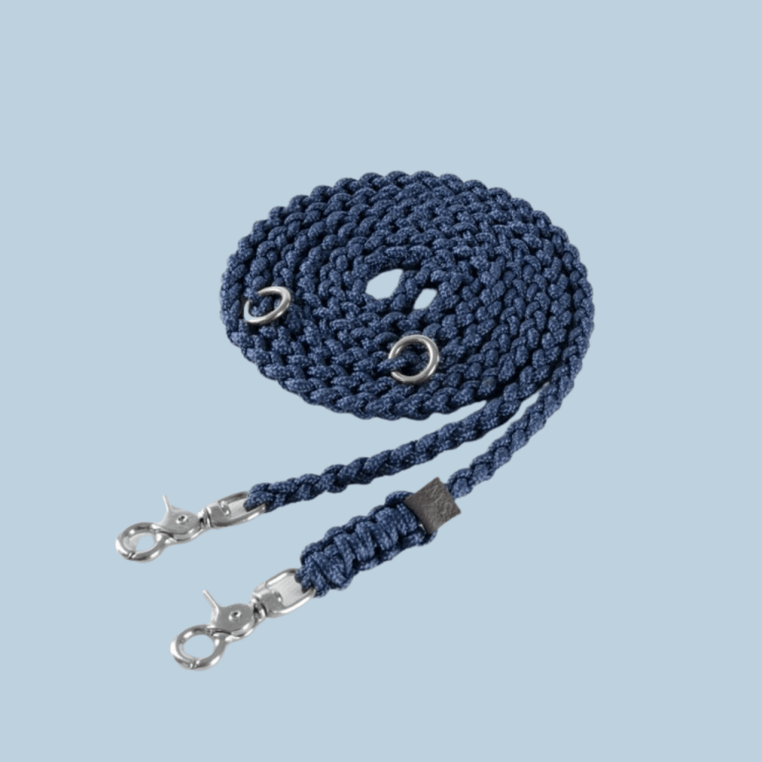 Molly & Stitch Hundeleine Tau S | Länge: 200 cm, Breite: 6 mm / Silber MOLLY&STITCH "MARITIME" HUNDELEINE NAVY