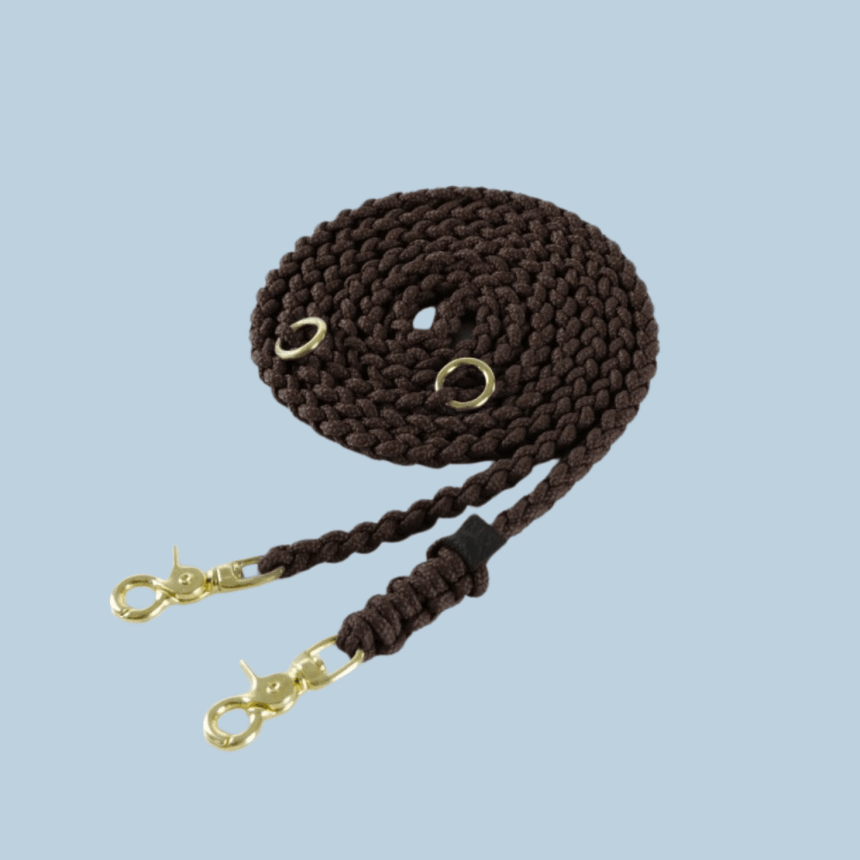 Molly & Stitch Hundeleine Tau S | Länge: 200 cm, Breite: 6 mm / Gold MOLLY&STITCH "MARITIME" HUNDELEINE CHOCOLATE